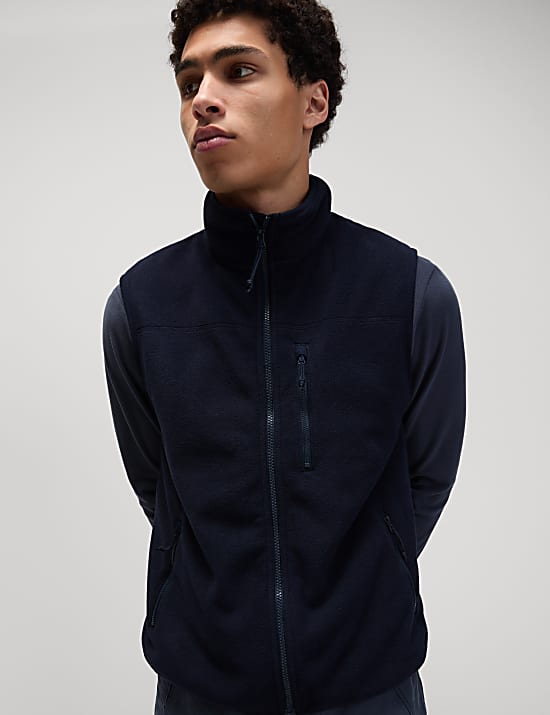 Funnel Neck Fleece Gilet