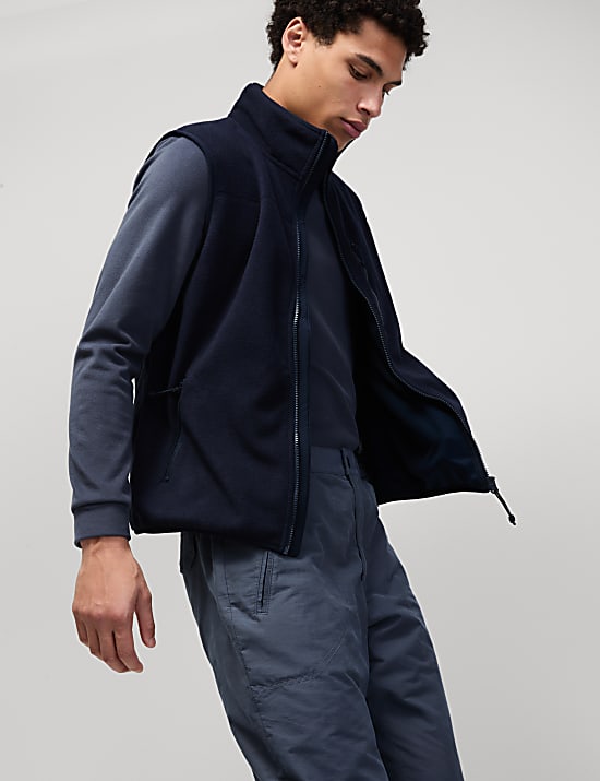 Funnel Neck Fleece Gilet