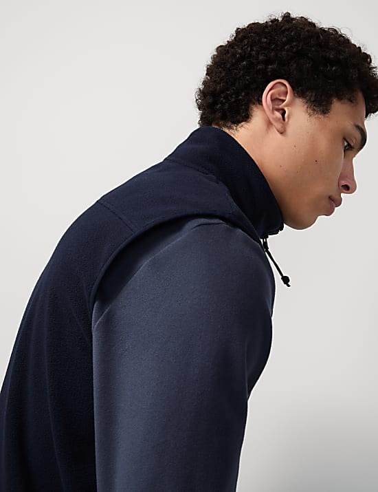 Funnel Neck Fleece Gilet