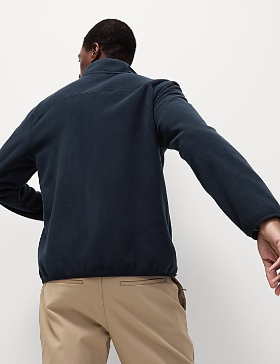 Polaire Micro à col cheminée et fermeture à glissière