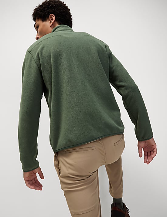 Zip Up Funnel Neck Micro Fleece