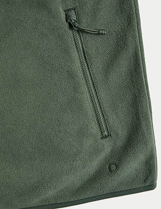 Zip Up Funnel Neck Micro Fleece