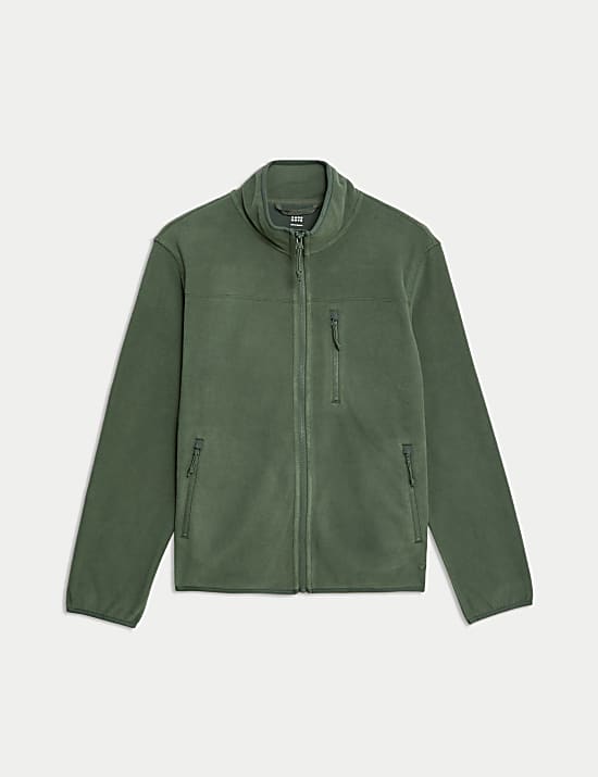 Zip Up Funnel Neck Micro Fleece