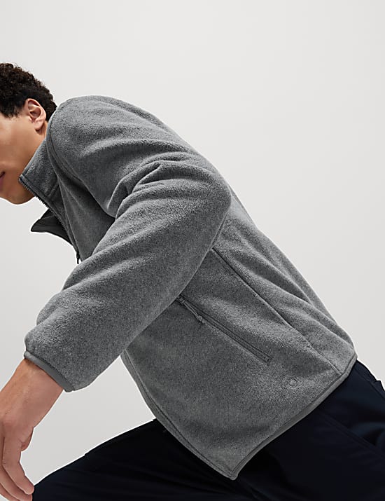 Zip Up Funnel Neck Micro Fleece