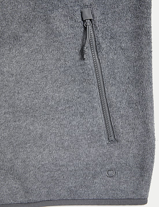 Zip Up Funnel Neck Micro Fleece