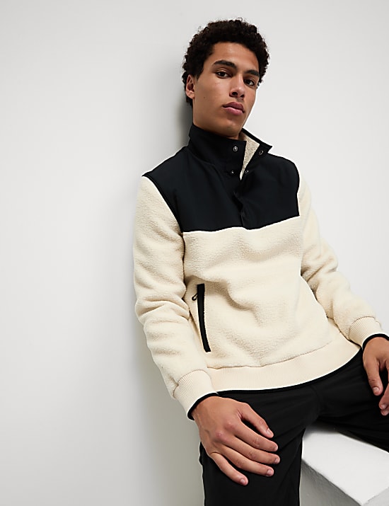 Polar Fleece Colour Block Top