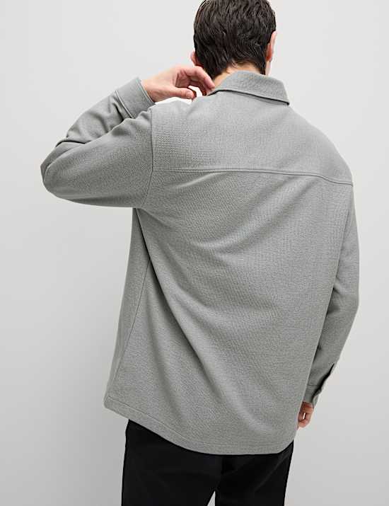 Smart Two Pocket Overshirt with Stretch