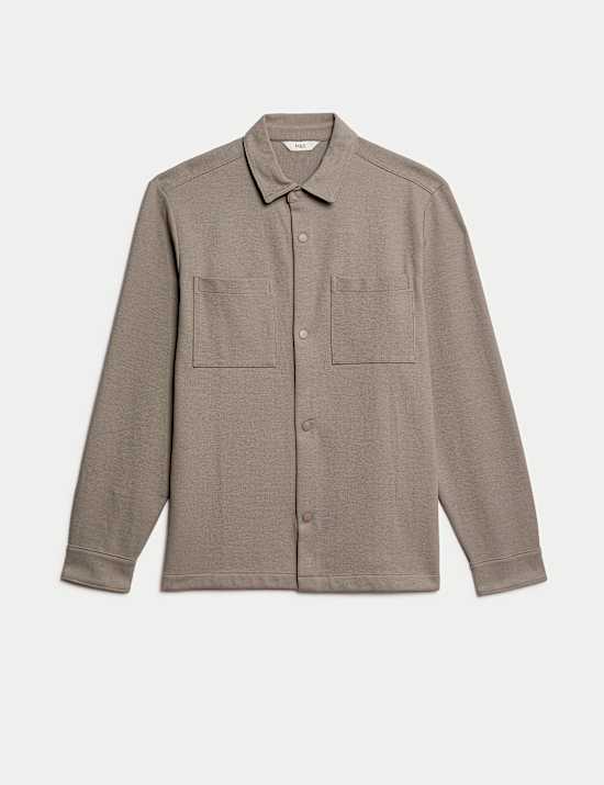 Surchemise &eacute;l&eacute;gante extensible &agrave; deux poches