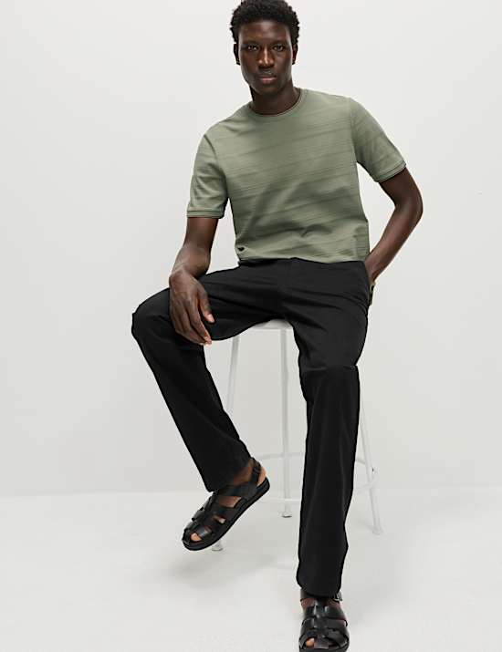 Pure Cotton Textured T-Shirt