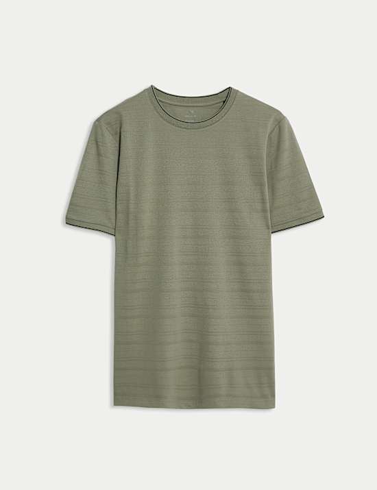 Pure Cotton Textured T-Shirt