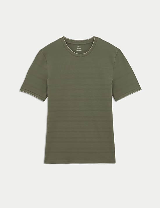 Pure Cotton Textured T-Shirt