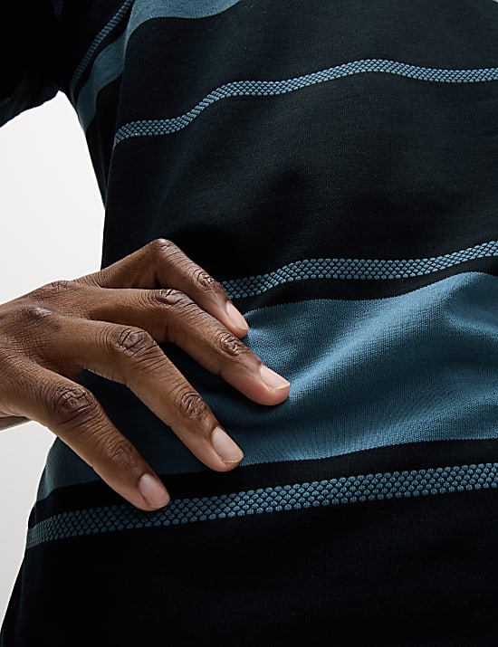 Pure Cotton Striped T-Shirt