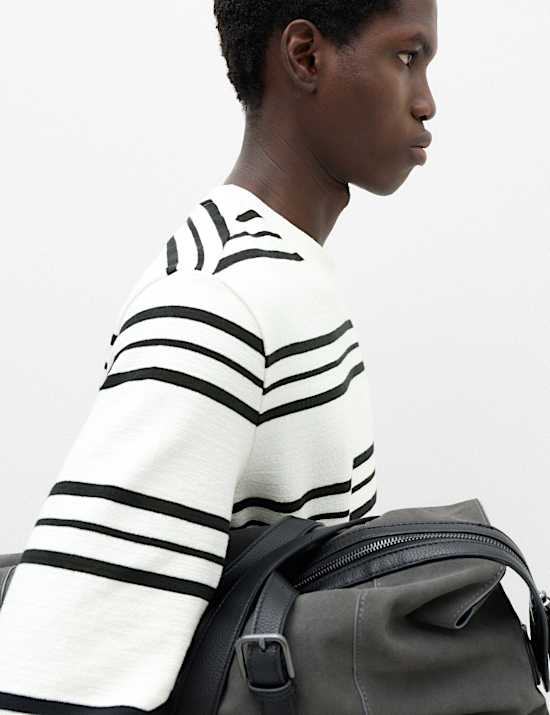 Pure Cotton Striped Long Sleeve T-Shirt