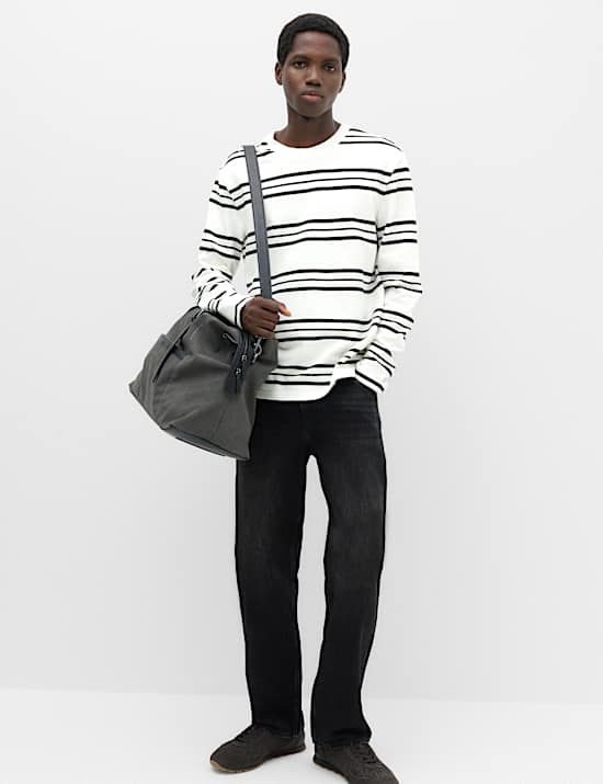 Pure Cotton Striped Long Sleeve T-Shirt