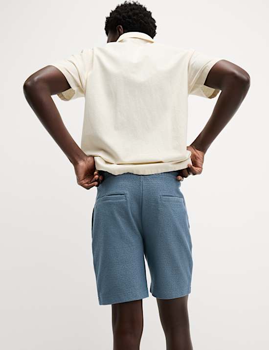 Short en coton &agrave; taille &eacute;lastique