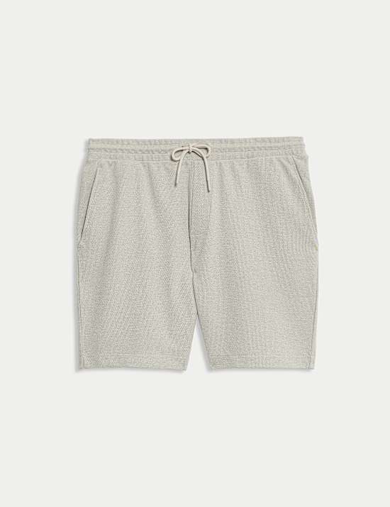 Shorts mit hohem Baumwollanteil und elastischem Bund