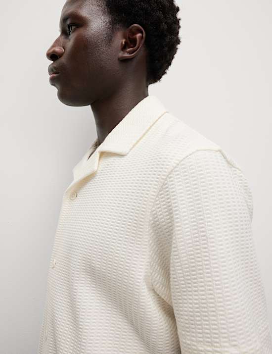 Polo de sirsaca de algod&oacute;n