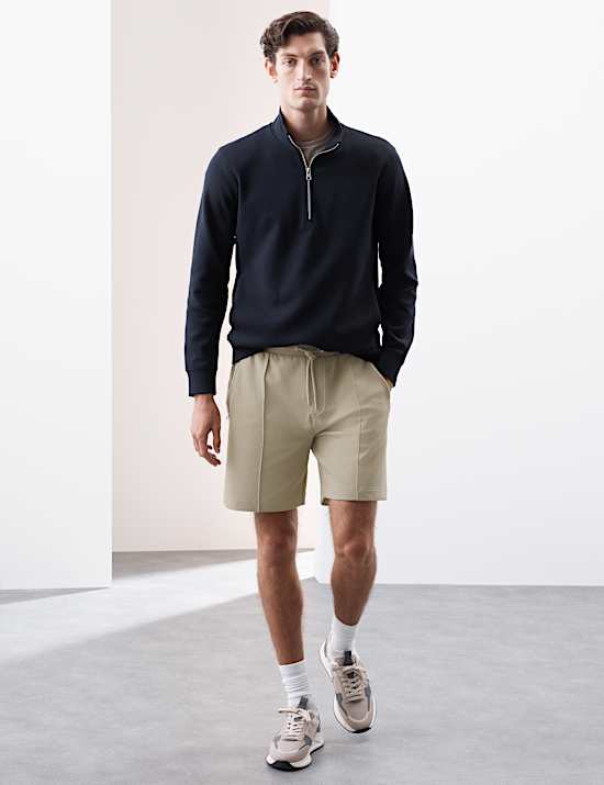 Regular Fit Elasticated Waist Shorts