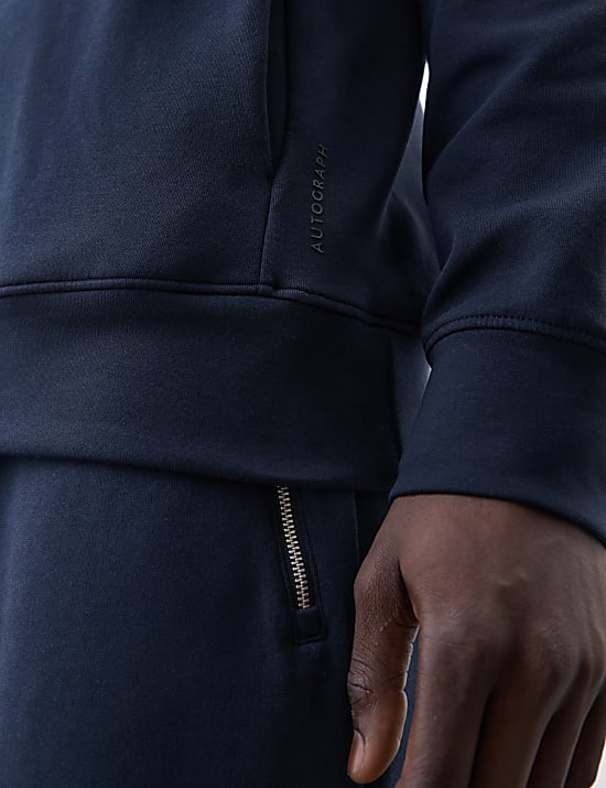 Cotton Rich Half Zip Sweatshirt