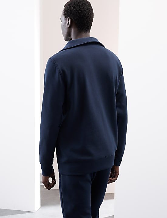 Cotton Rich Half Zip Sweatshirt