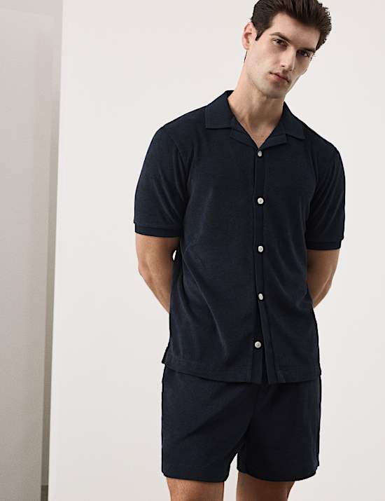 Short en coton &eacute;ponge