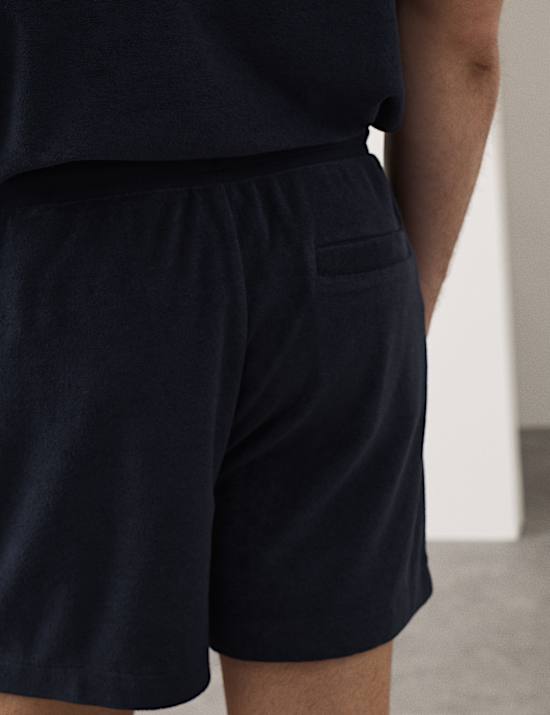 Short en coton &eacute;ponge