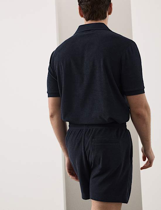 Short en coton &eacute;ponge