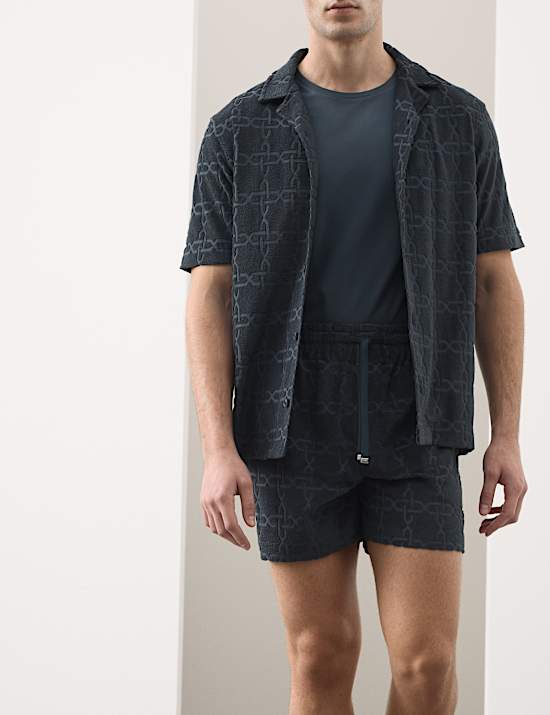 Cotton Rich Jacquard Towelling Shorts