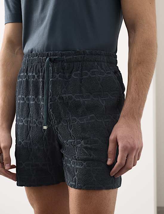 Cotton Rich Jacquard Towelling Shorts