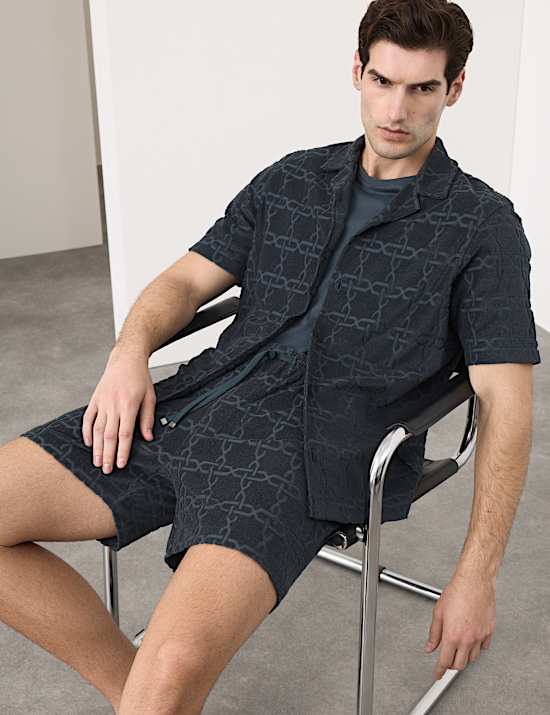 Cotton Rich Jacquard Towelling Shorts