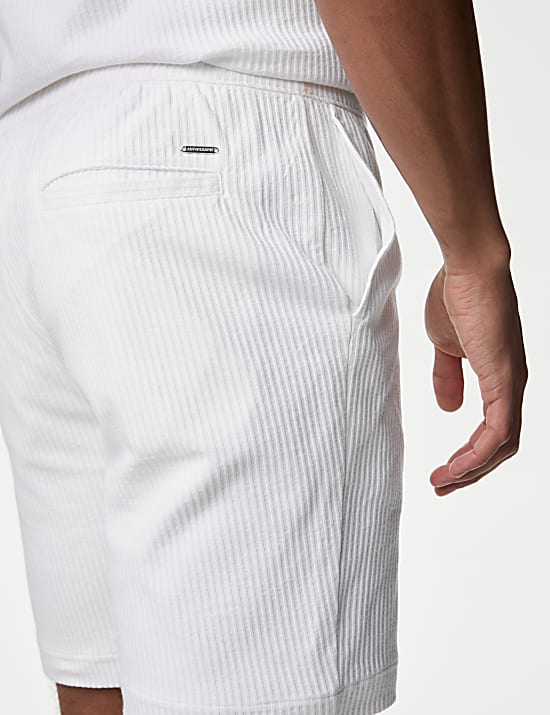 Pure Cotton Textured Shorts