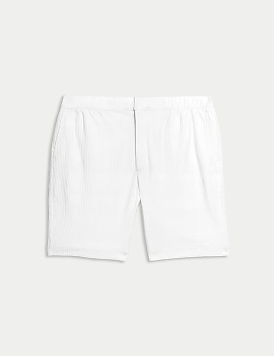 Pure Cotton Textured Shorts