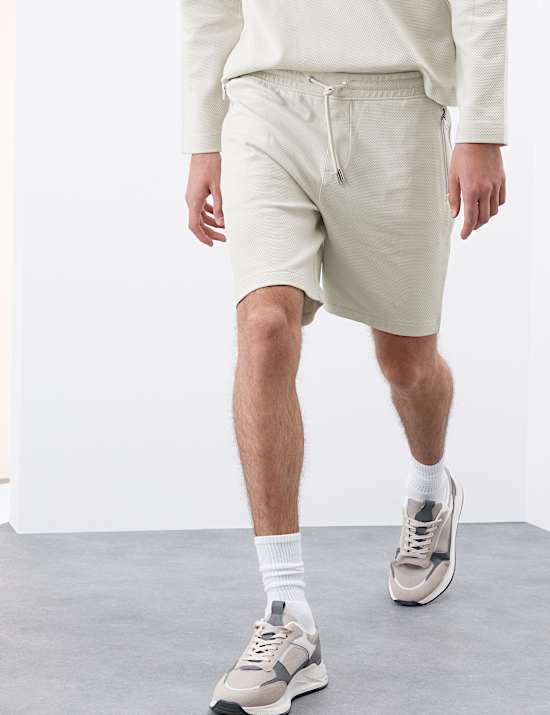 Cotton Rich Waffle Shorts