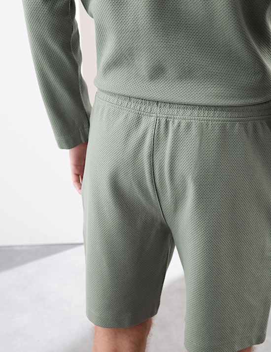 Cotton Rich Waffle Shorts