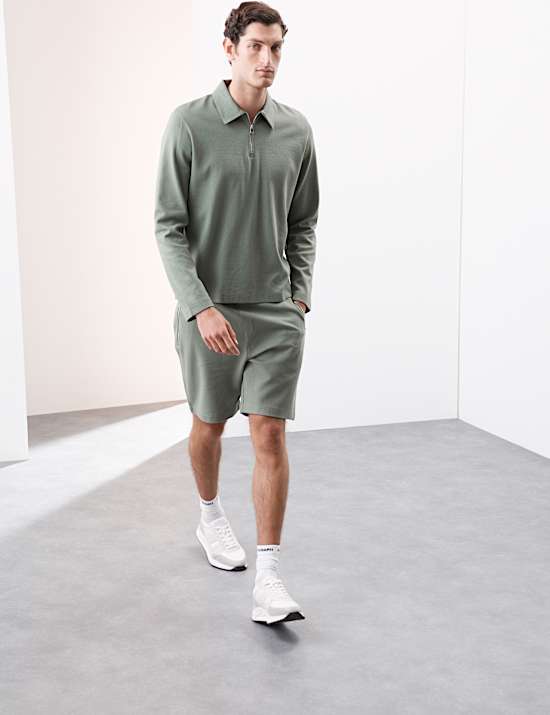 Cotton Rich Waffle Shorts