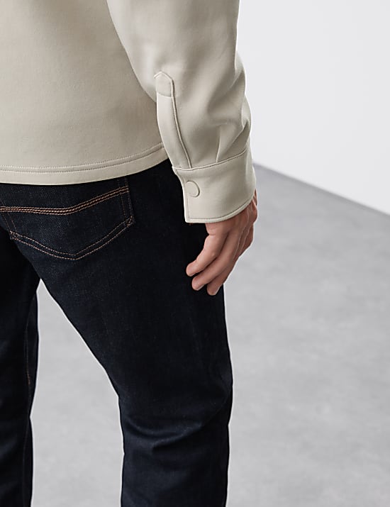 Cotton Rich Jersey Overshirt