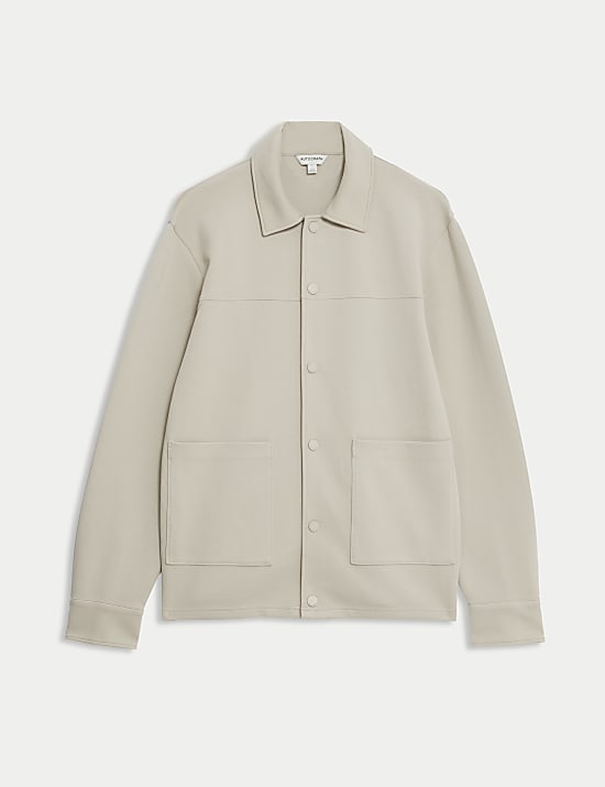 Cotton Rich Jersey Overshirt