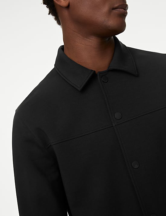 Cotton Rich Jersey Overshirt