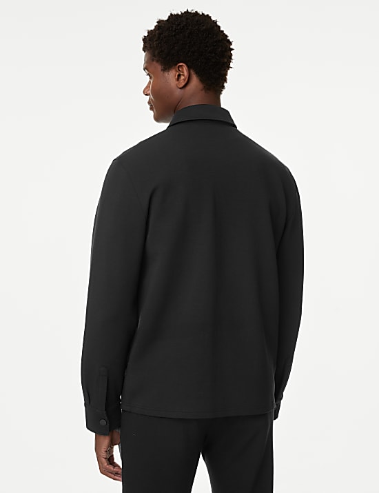 Cotton Rich Jersey Overshirt