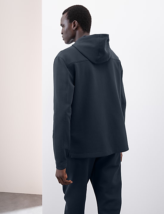 Cotton Rich Zip Up Hoodie