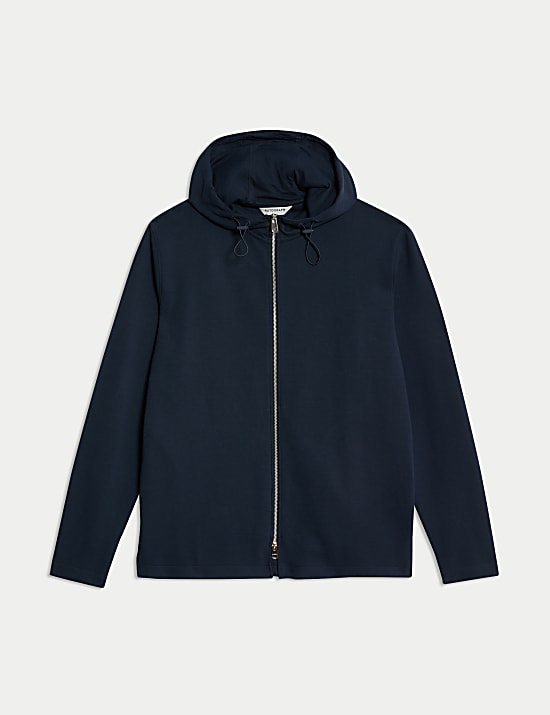 Cotton Rich Zip Up Hoodie