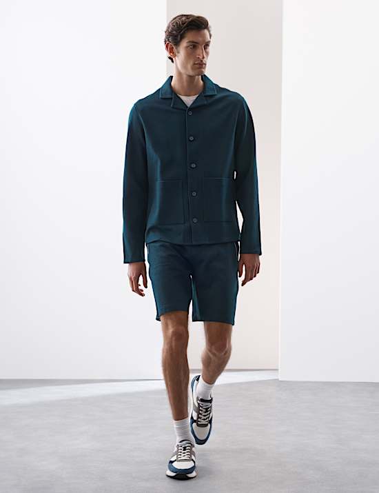 Pure Cotton Waffle Overshirt