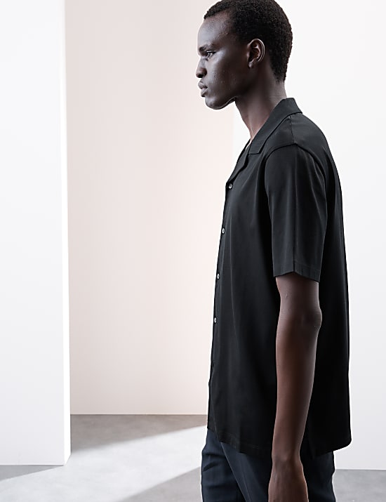 Pure Cotton Revere Polo Shirt