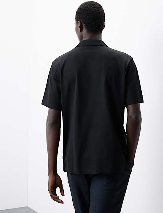 Pure Cotton Revere Polo Shirt