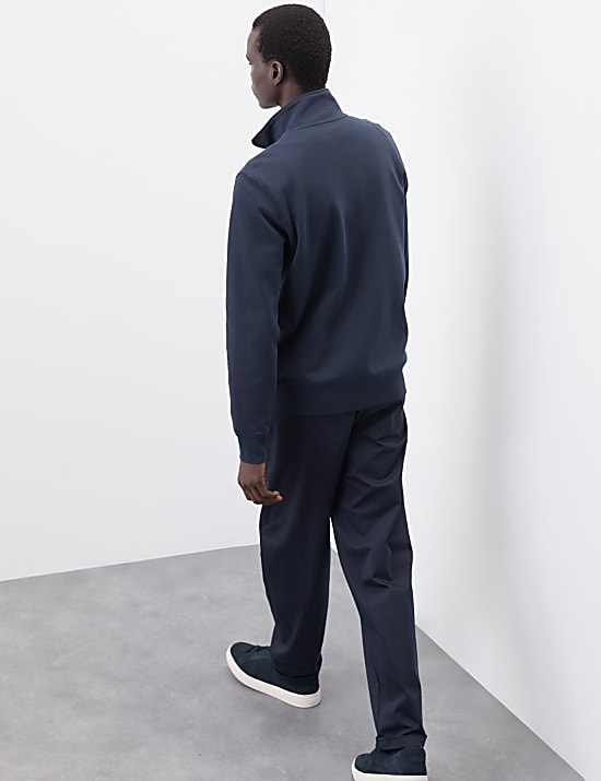 Cotton Rich Half Zip Sweatshirt