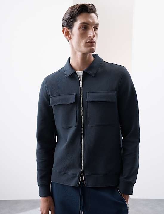 Cotton Rich Zip Jacket