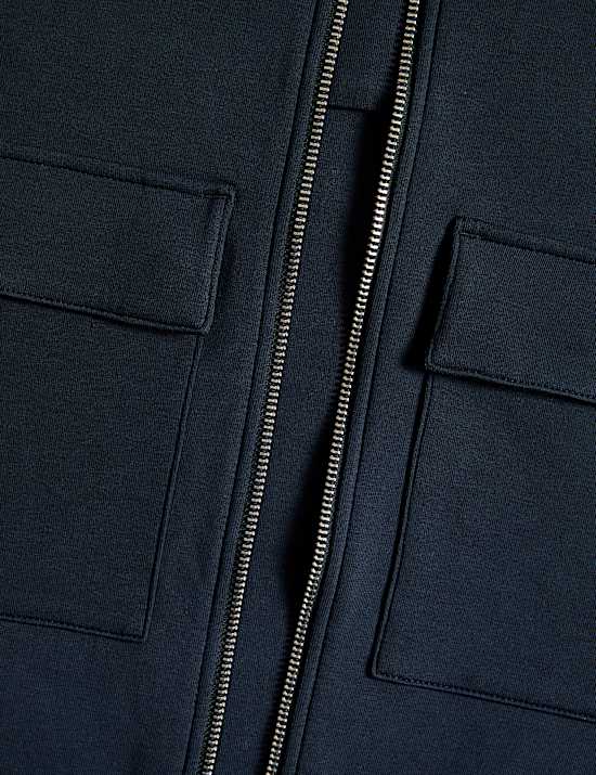 Cotton Rich Zip Jacket