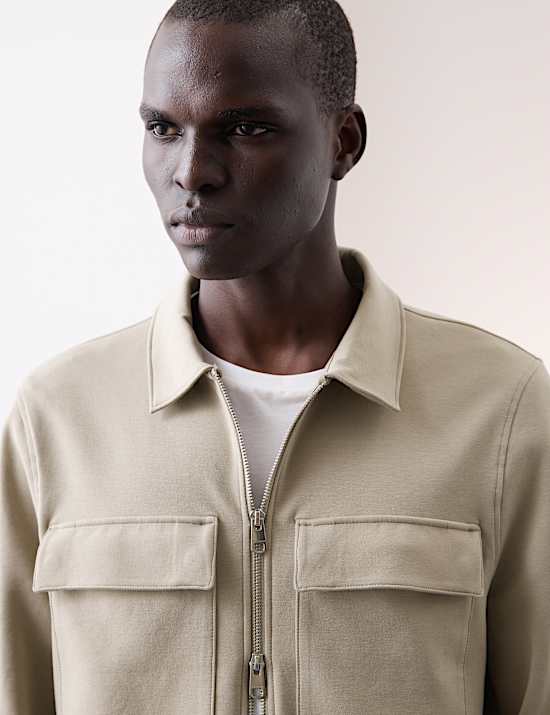 Cotton Rich Zip Jacket