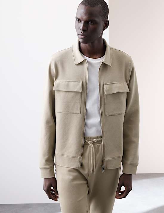 Cotton Rich Zip Jacket