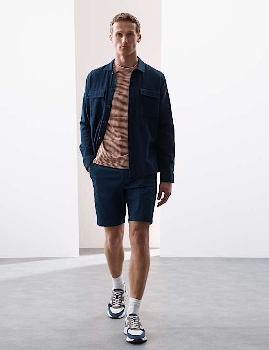 Pure Cotton Jacquard T-Shirt